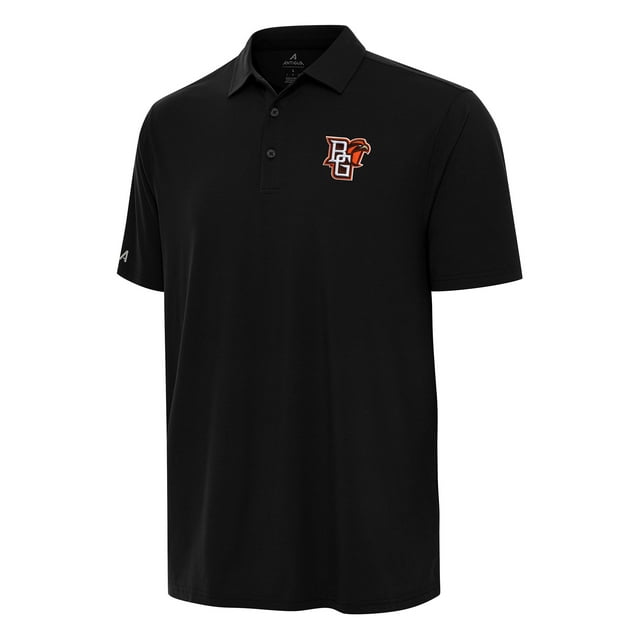 Men's Antigua Black Bowling Green St. Falcons Era Polo