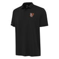 Men's Antigua Black Bowling Green St. Falcons Reprocess Polo