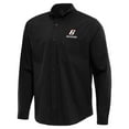 thumbnail image 1 of Men's Antigua  Black Brad Keselowski Flight Woven Tri-Blend Long Sleeve Button-Down Shirt, 1 of 1