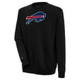 thumbnail image 1 of Men's Antigua  Black Buffalo Bills Victory Crewneck Pullover Sweatshirt, 1 of 1