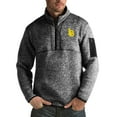 thumbnail image 1 of Men's Antigua Black Cal State Long Beach The Beach Fortune Big & Tall Quarter-Zip Pullover Jacket, 1 of 1