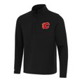 thumbnail image 1 of Men's Antigua  Black Calgary Flames Insider Quarter-Zip Top, 1 of 1