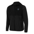 thumbnail image 1 of Men's Antigua Black/Charcoal Dallas Cowboys  Sway Full-Zip Hoodie, 1 of 1
