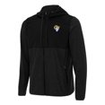 thumbnail image 1 of Men's Antigua Black/Charcoal Los Angeles Rams  Sway Full-Zip Hoodie, 1 of 1
