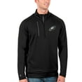 thumbnail image 1 of Men's Antigua Black/Charcoal Philadelphia Eagles Generation Quarter-Zip Pullover Jacket, 1 of 1