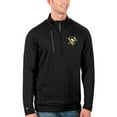 thumbnail image 1 of Men's Antigua Black/Charcoal Pittsburgh Penguins Generation Quarter-Zip Pullover Jacket, 1 of 1