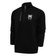thumbnail image 1 of Men's Antigua Black/Charcoal Roman Reigns Generation Quarter-Zip Pullover Top, 1 of 1