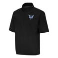 thumbnail image 1 of Men's Antigua  Black Charlotte Hornets Brisk Quarter-Zip Windbreaker, 1 of 1