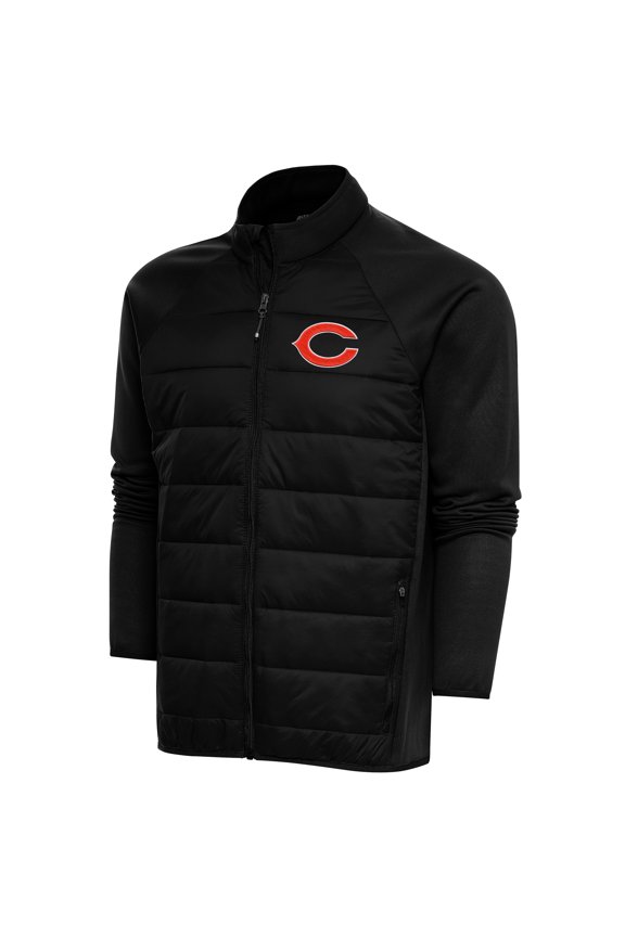 Men's Antigua Black Chicago Bears Altitude Full-Zip Jacket