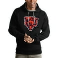 thumbnail image 1 of Men's Antigua Black Chicago Bears Victory Pullover Hoodie, 1 of 1