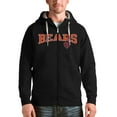 thumbnail image 1 of Men's Antigua Black Chicago Bears Wordmark Victory Full-Zip Hoodie, 1 of 1