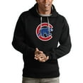 thumbnail image 1 of Men's Antigua Black Chicago Cubs Victory Pullover Team Logo Hoodie, 1 of 1