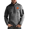 thumbnail image 1 of Men's Antigua Black Clemson Tigers Fortune Big & Tall Quarter-Zip Pullover Jacket, 1 of 1