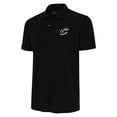 thumbnail image 1 of Men's Antigua Black Cleveland Cavaliers Metallic Logo Tribute Desert Dry Polo, 1 of 1