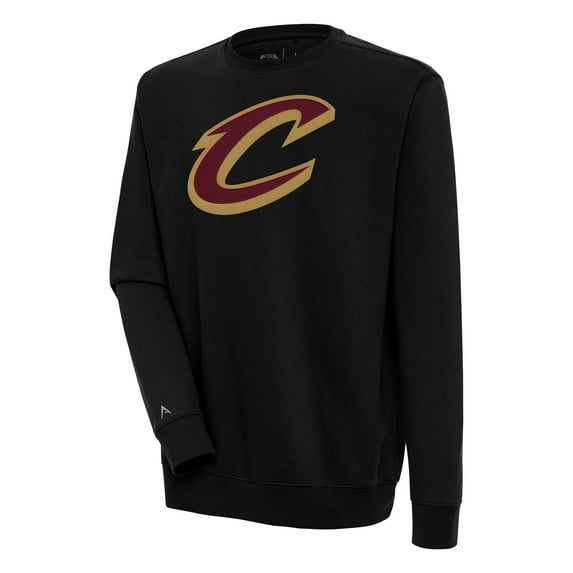 Men's Antigua Black Cleveland Cavaliers Victory Pullover Sweatshirt