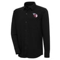 thumbnail image 1 of Men's Antigua  Black Cleveland Guardians Steamer Button-Up Shacket, 1 of 1