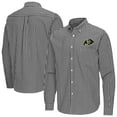 thumbnail image 1 of Men's Antigua Black Colorado Buffaloes Ellis Woven Tri-Blend Long Sleeve Button-Down Shirt, 1 of 3