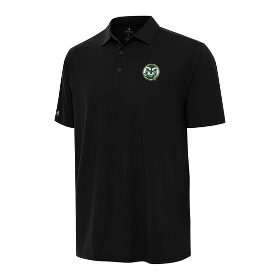 Men's Antigua Black Colorado State Rams Era Polo