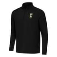 thumbnail image 1 of Men's Antigua Black Columbus Crew Intent Quarter-Zip Jacket, 1 of 1