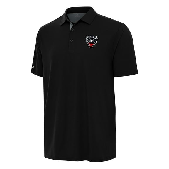 Men's Antigua Black D.C. United Era Polo