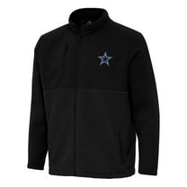 Men's Antigua Black Dallas Cowboys Daily Fused Full-Zip Jacket