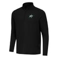 thumbnail image 1 of Men's Antigua Black Dallas Stars Intent Quarter-Zip Top, 1 of 1