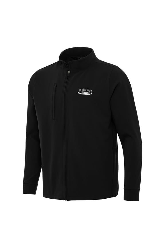 Men's-Antigua Black Darlington Raceway Regard Full-Zip Jacket