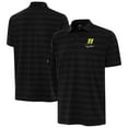 thumbnail image 1 of Men's-Antigua Black Denny Hamlin Big & Tall Tunnel Polo, 1 of 3