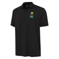 thumbnail image 1 of Men's Antigua Black Denny Hamlin Reprocess Polo, 1 of 1
