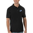 thumbnail image 1 of Men's Antigua Black Detroit Lions Legacy Pique Polo, 1 of 1