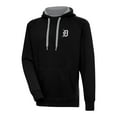 thumbnail image 1 of Men's Antigua Black Detroit Tigers Metallic Victory Pullover Hoodie, 1 of 1