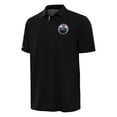thumbnail image 1 of Men's Antigua Black Edmonton Oilers Era Polo, 1 of 1