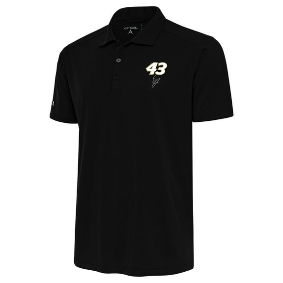 Men's Antigua Black Erik Jones Tribute Polo