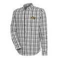 thumbnail image 1 of Men's Antigua Black Georgia Tech Yellow Jackets Tending 2 Tri-Blend Long Sleeve Button-Down Shirt, 1 of 1
