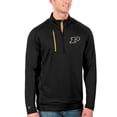 thumbnail image 1 of Men's Antigua Black/Gold Purdue Boilermakers Generation Half-Zip Pullover Jacket, 1 of 1