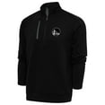 thumbnail image 1 of Men's Antigua Black Golden State Warriors Metallic Logo Generation Quarter-Zip Top, 1 of 1
