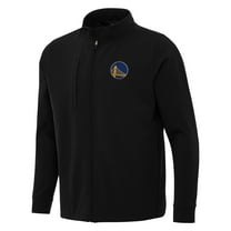 Men's Antigua Black Golden State Warriors Regard Full-Zip Jacket