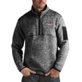 thumbnail image 1 of Men's Antigua Black Gonzaga Bulldogs Fortune Big & Tall Quarter-Zip Pullover Jacket, 1 of 1