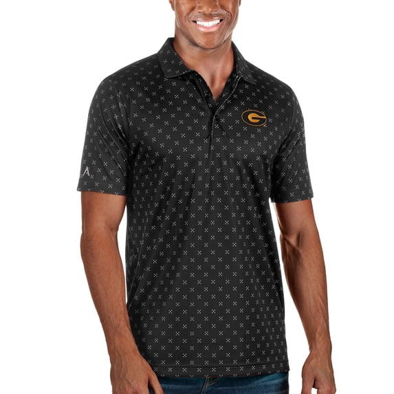 Men's Antigua Black Grambling Tigers Spark Polo