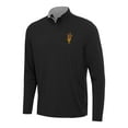 thumbnail image 1 of Men's Antigua Black/Gray Arizona State Sun Devils Content Quarter-Zip Pullover Top, 1 of 1