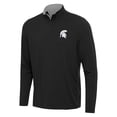thumbnail image 1 of Men's Antigua Black/Gray Michigan State Spartans Content Quarter-Zip Pullover Top, 1 of 1