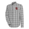 thumbnail image 1 of Men's Antigua  Black/Gray Oklahoma Sooners Tending 2 Button-Down Long Sleeve Shirt, 1 of 1