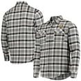 thumbnail image 1 of Men's Antigua Black/Gray Vegas Golden Knights Ease Plaid Button-Up Long Sleeve Shirt, 1 of 4
