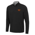 thumbnail image 1 of Men's Antigua Black/Gray Washington Commanders Content Quarter-Zip Pullover Top, 1 of 1