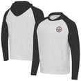 thumbnail image 1 of Men's Antigua Black/Heather Gray Pittsburgh Steelers Urgent Pullover Hoodie, 1 of 3