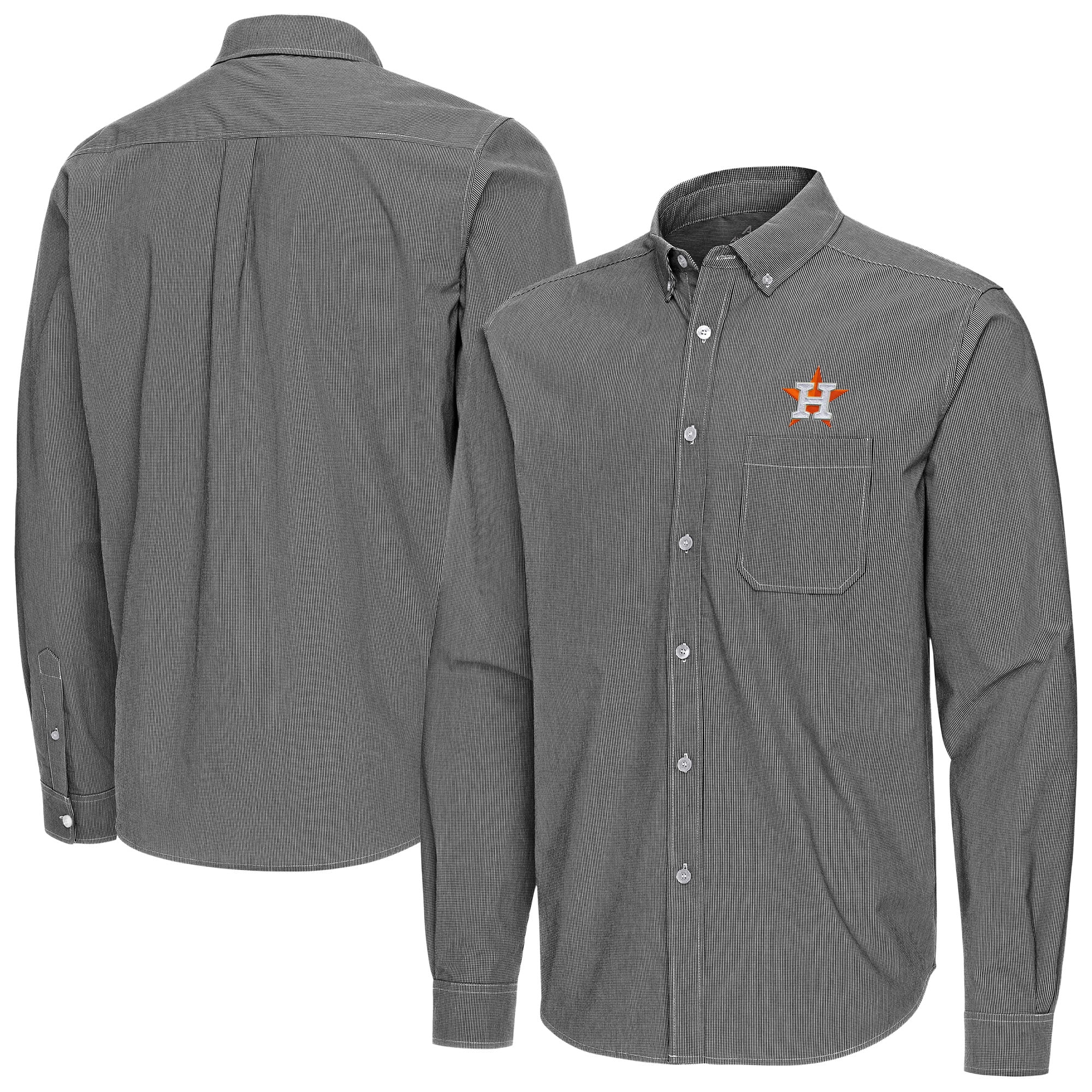 Men's Antigua Black Houston Astros Porter Woven Long Sleeve Button-Down Shirt - Walmart.com Men's Antigua Black Houston Astros Porter Woven Long Sleeve Button-Down Shirt - Walmart.com