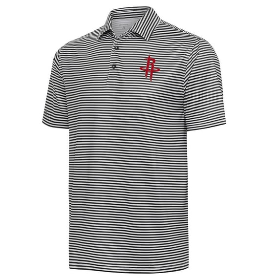 Men's Antigua Black Houston Rockets Skills Polo