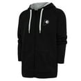 thumbnail image 1 of Men's Antigua Black Indiana Pacers Metallic Logo Victory Raglan Full-Zip Hoodie, 1 of 1