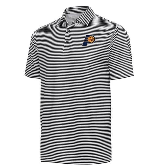 Men's Antigua Black Indiana Pacers Skills Polo