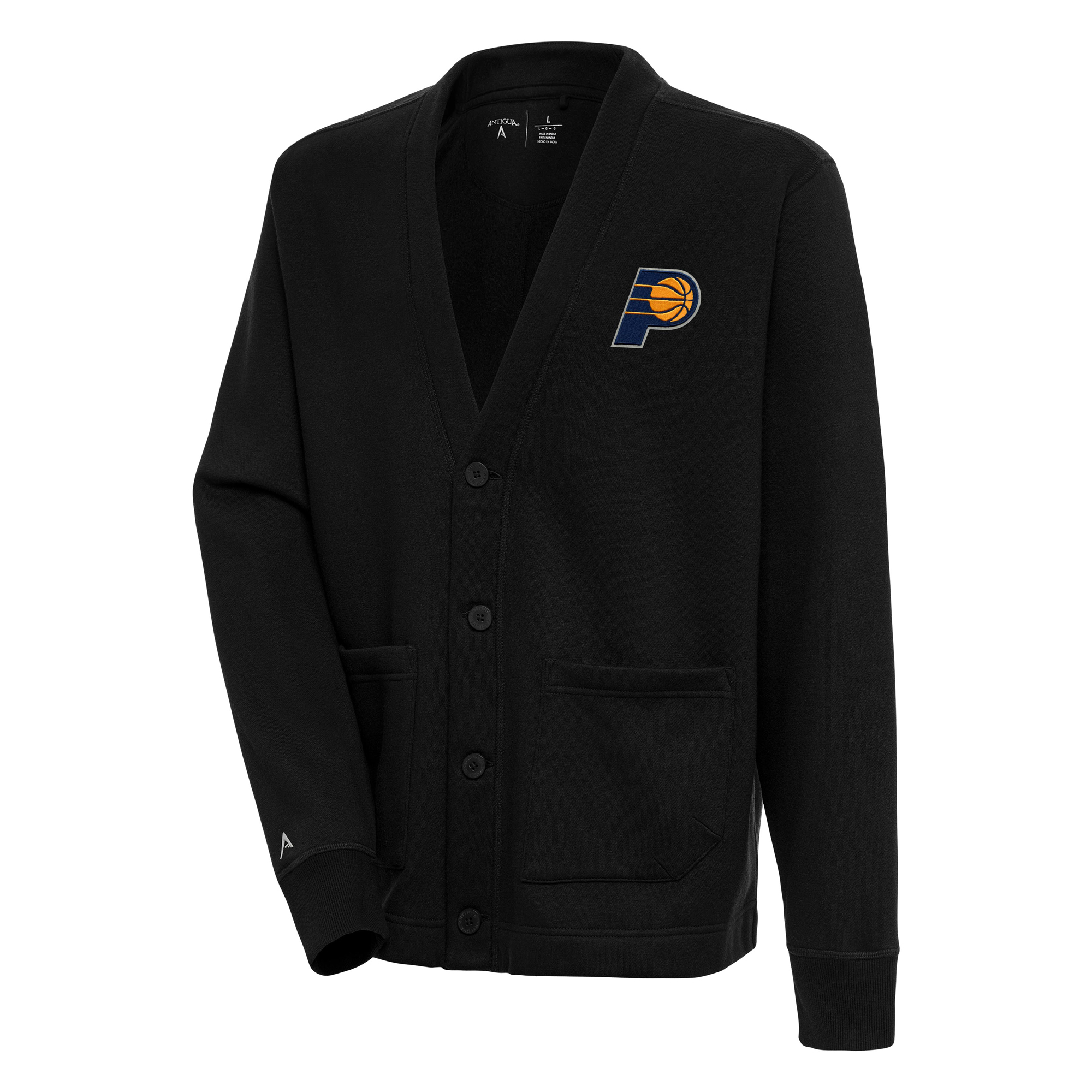 Men's Antigua Black Indiana Pacers Victory Button-Up Cardigan - Walmart.com